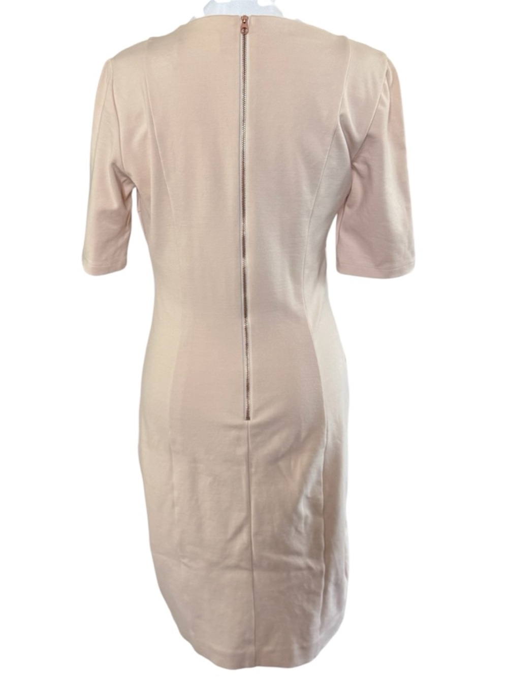 Ted Baker Corie Seam Detail Dress Blush Pink Bodycon Bandage Size Small - Picture 8 of 13